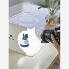 迷你摄影棚小型拍摄台灯箱柔光箱补光灯珠宝产品白底图拍照盒道具