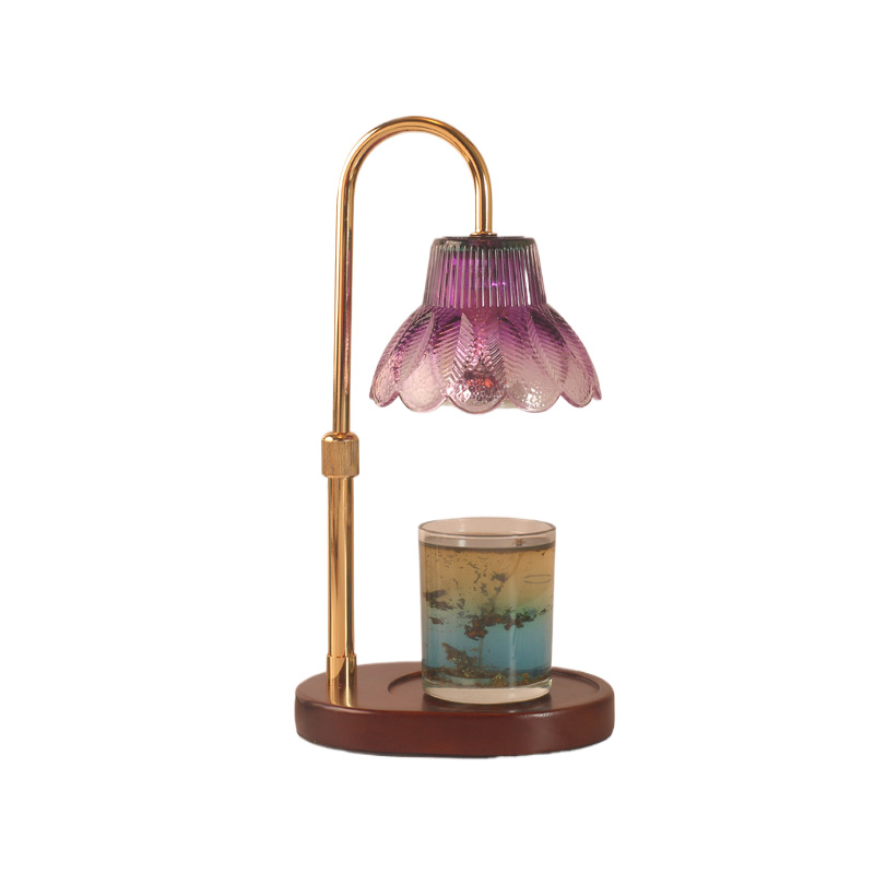 Lámpara de aroma transfronteriza de madera de cera de fusión luminosa dimmable cabezal de la cama del dormitorio sensación de alto nivel simple y creativa lámpara de atmósfera de sueño image 6