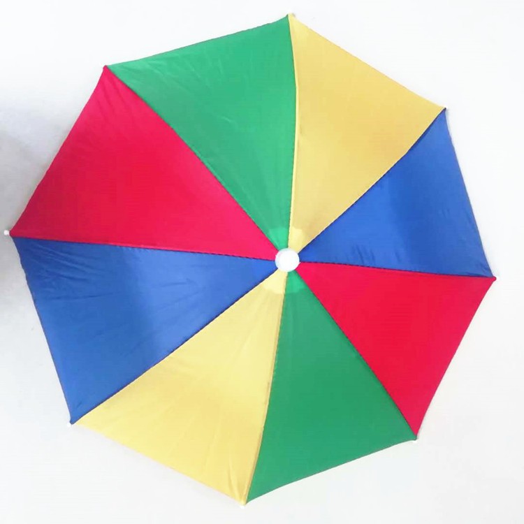 Sombrero-paraguas para niños, de plástico, para hogar, viajes o actividades al aire libre, venta directa de fábrica