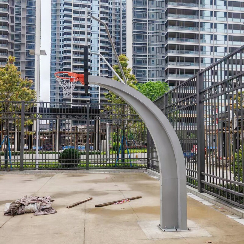 Standard Basketball Rack Outdoor Buried School Competition Professional Home Embedded Outdoor Basketball Rack Basketball Rack