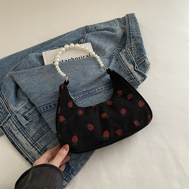 Bagos casuales lindos para mujeres 2024, otoño nuevo bolso de ropa de cama casual, bolso de moda casual, bolso de luna media luna para mujeres