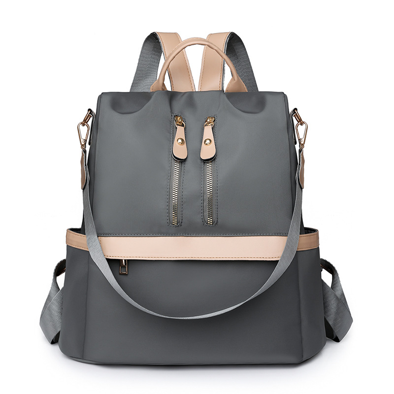 Sensación premium 2024 nuevas señoras mochila antirrobo moda doble cremallera ligera mochila de viaje multifuncional al por mayor