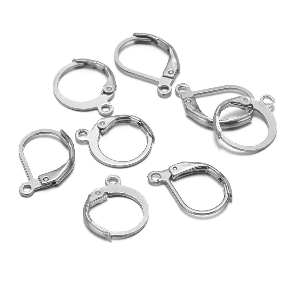Серьги из нержавеющей стали, ювелирное изделие ручной работы, проба 750 золото, Франция, оптом