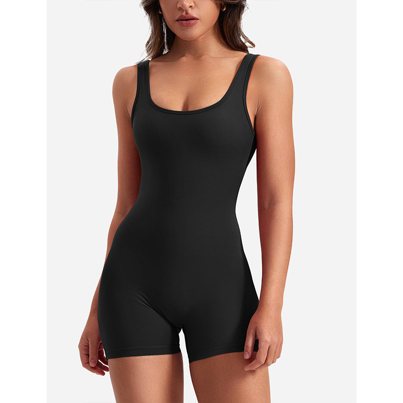 Shorts Pants Length Women's Holiday Daily Beach Bodysuits Simple Style Solid Color Shorts Hollow Out Backless Rompers