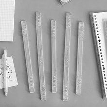 diy推拉活页夹笔记本配件抽拉式不硌手活页本夹子活页圈收纳8孔夹