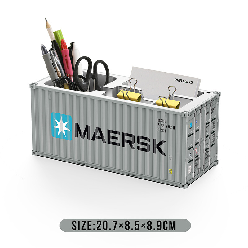 1:30 Mini simulación modelo de contenedor logotipo personalizado escritorio de oficina tarjeta de presentación portalápices caja de almacenamiento