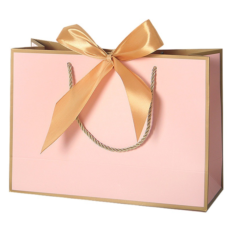 Bolso de papel arco bolsa de impresión ropa bolsa de regalo bolsa de compras bolsa de embalaje bolsa de cosméticos