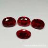 Source factory 5A quality pigeon blood oval ruby Red Gemstone 7 # Pink molten stone ring necklace ring