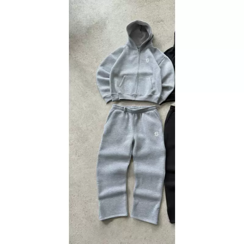 Костюм tracksuit унисекс Y2K streetwear, худи и джоггеры, разные цвета и размеры