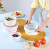 Folding bowl outdoor silicone lunch box microwave furnace bento bento portable lunch box telescopic bowl instant noodle bowl travel tableware