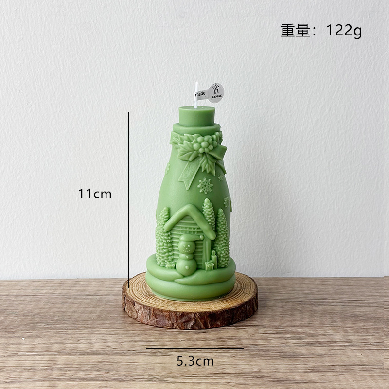 圣诞瓶子香薰蜡烛节日礼物氛围感圣诞节装饰摆件蜡烛candel|undefined