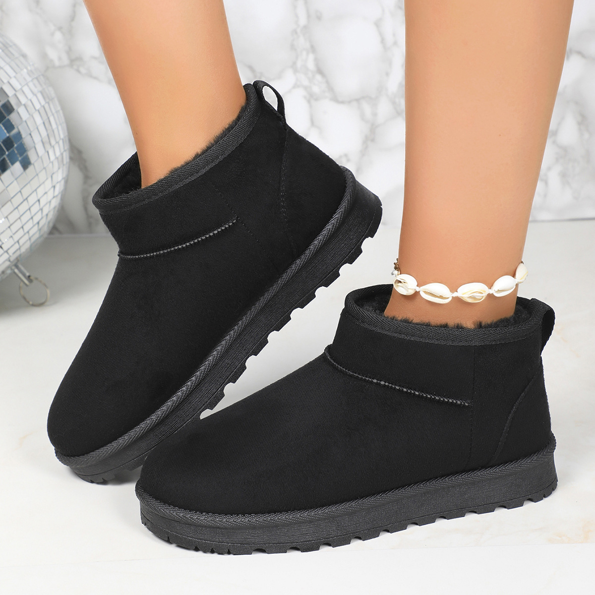 Herfst- en winter dames sneeuw katoenen schoenen met warme dikke zolen klassieke sneeuwlaarzen casual mode instappers_voghion.com