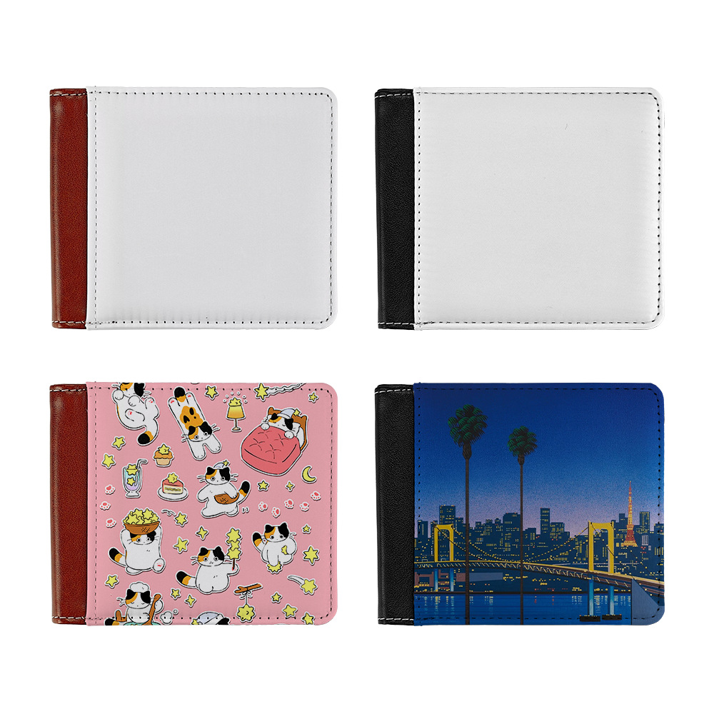 Venta directa de fábrica impresión de transferencia térmica a doble cara 6 posiciones de tarjeta material de billetera en blanco al por mayor