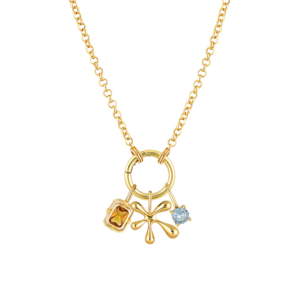 cable chain Chain Type 1 Piece Titanium Steel Geometric Cross Jigsaw Polished Pendant DIY Jewelry Accessories