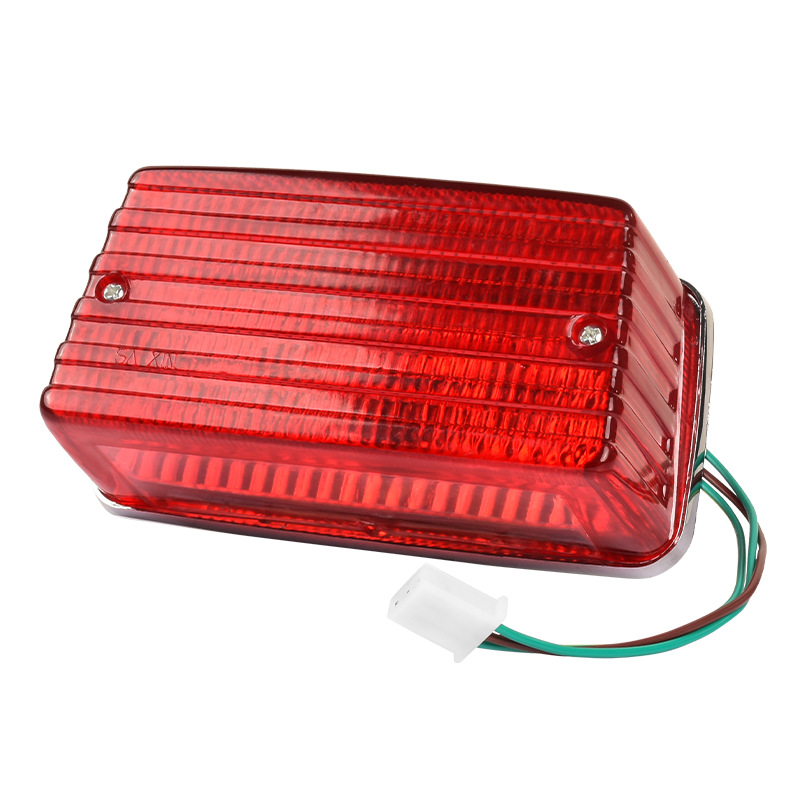 Adaptable a la motocicleta Suzuki King GS125 cuchillo leopardo 125 luz de freno con bombilla de luz trasera