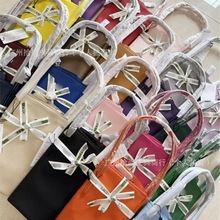 法国跨境新款e鱼托特包大容量购物袋百搭通勤包手提腋下女包包