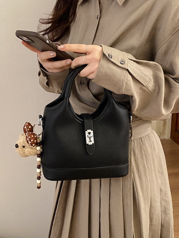 Bolsa de cubo portátil simple de alto valor de cara para mujeres 2026 venta caliente nueva sensación de alto nivel de moda exquisita bolsa de mochila image 5