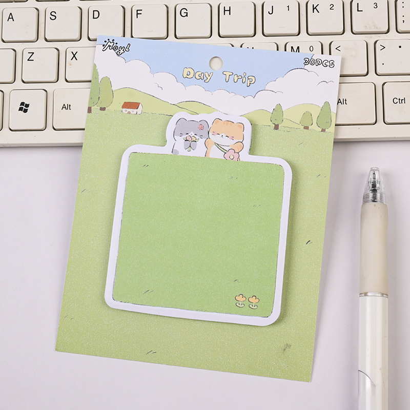 Adhesivos de gato lindo de dibujos animados