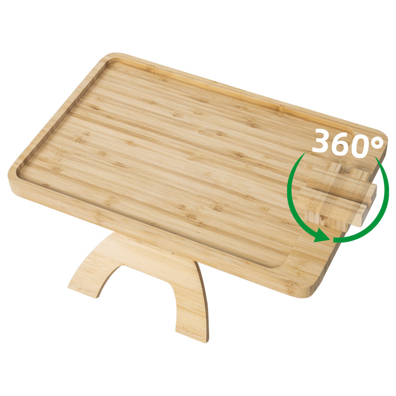 Sofá reposabrazos lado bandeja lado varios móviles mesas de té mini tablero esquina de café doméstico varios estantes ajustables