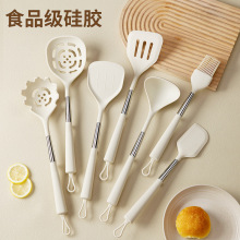 硅胶锅铲汤勺不粘锅专用炒菜铲漏勺家用食品级耐高温锅铲厨具套装