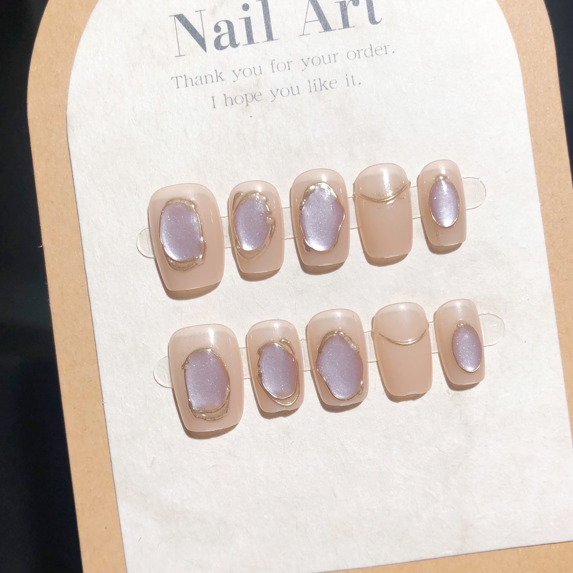 索馬里海風巴洛克寶石穿戴甲甜美仙氣純欲顯白假指甲貼片可拆卸