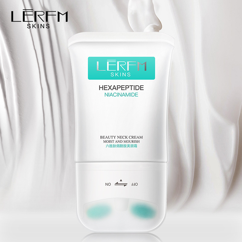 藍尼芳可六勝肽煙酰胺雙滾輪美頸霜提拉淡化頸紋護頸霜抖音熱賣