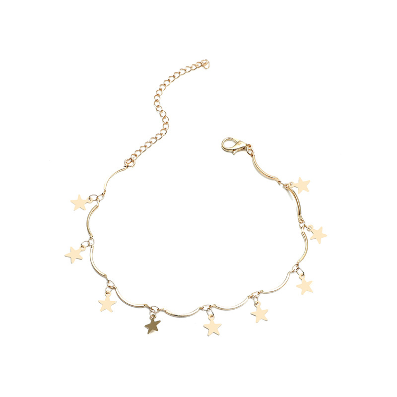 Fashion Creative Five-pointed Star Anklet display picture 4