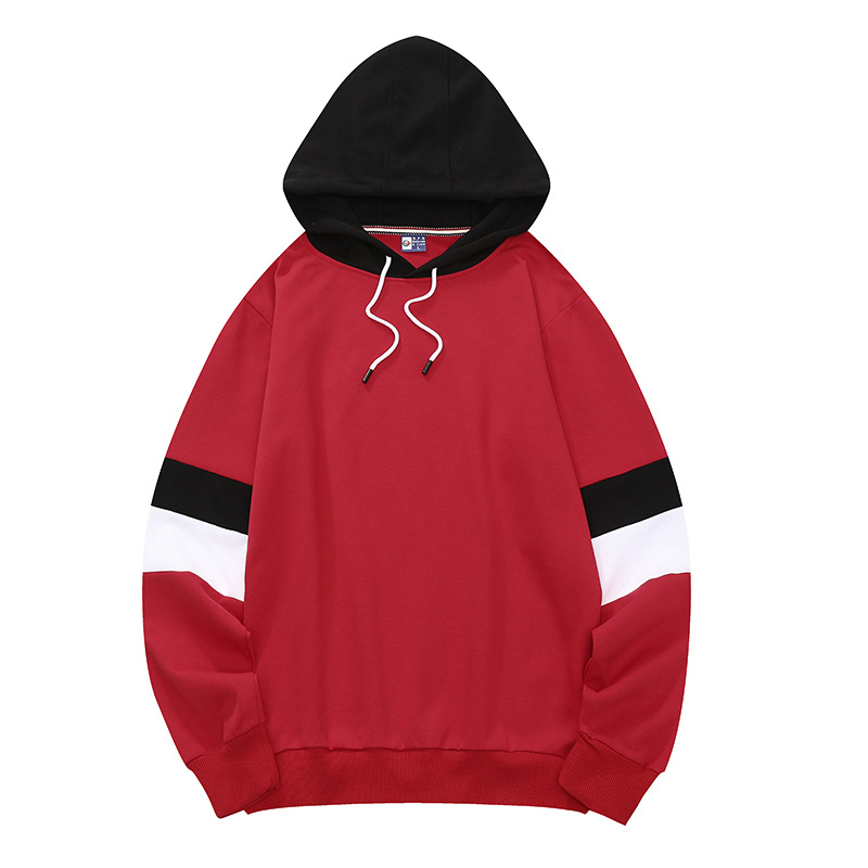 Camiseta de publicidad de algodón de costura de otoño y invierno con mangas largas con capuzas ropa deportiva de trabajo camiseta impresa personalizada logotipo