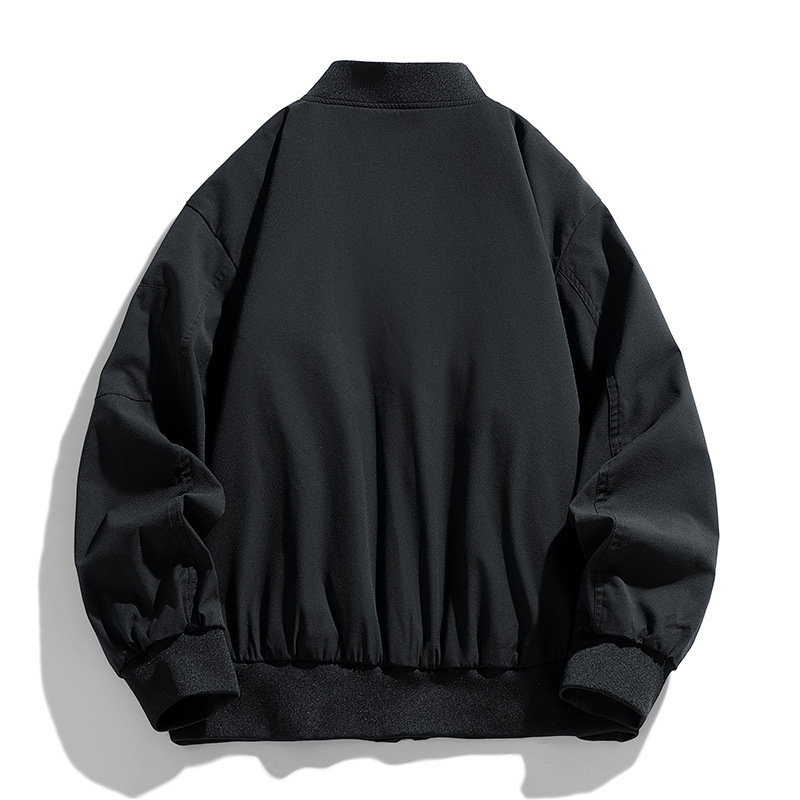 M - 8XL americano primavera y otoño chaqueta de vuelo hombre y mujer collar de béisbol otoño delgado chaqueta de marcas de moda grande hombre