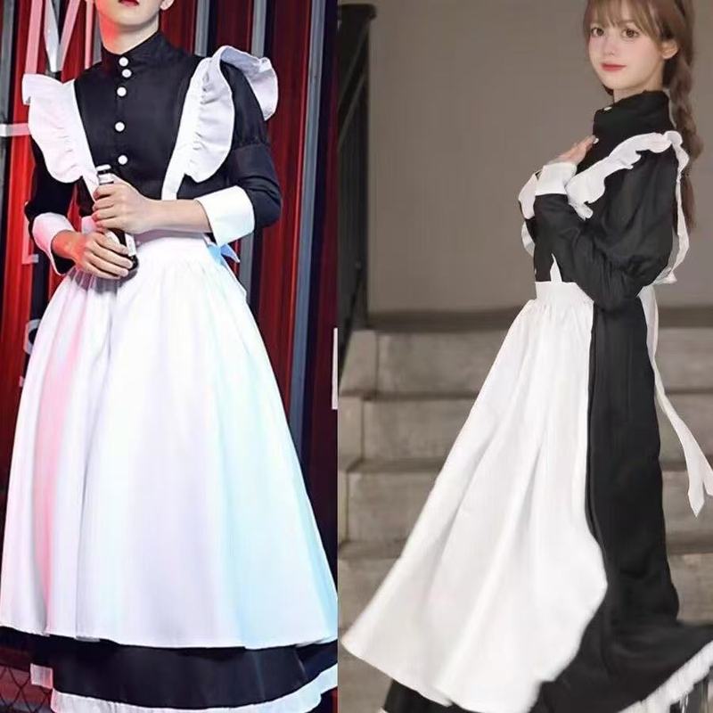 メイド服の男はコスプレを着ています。|undefined