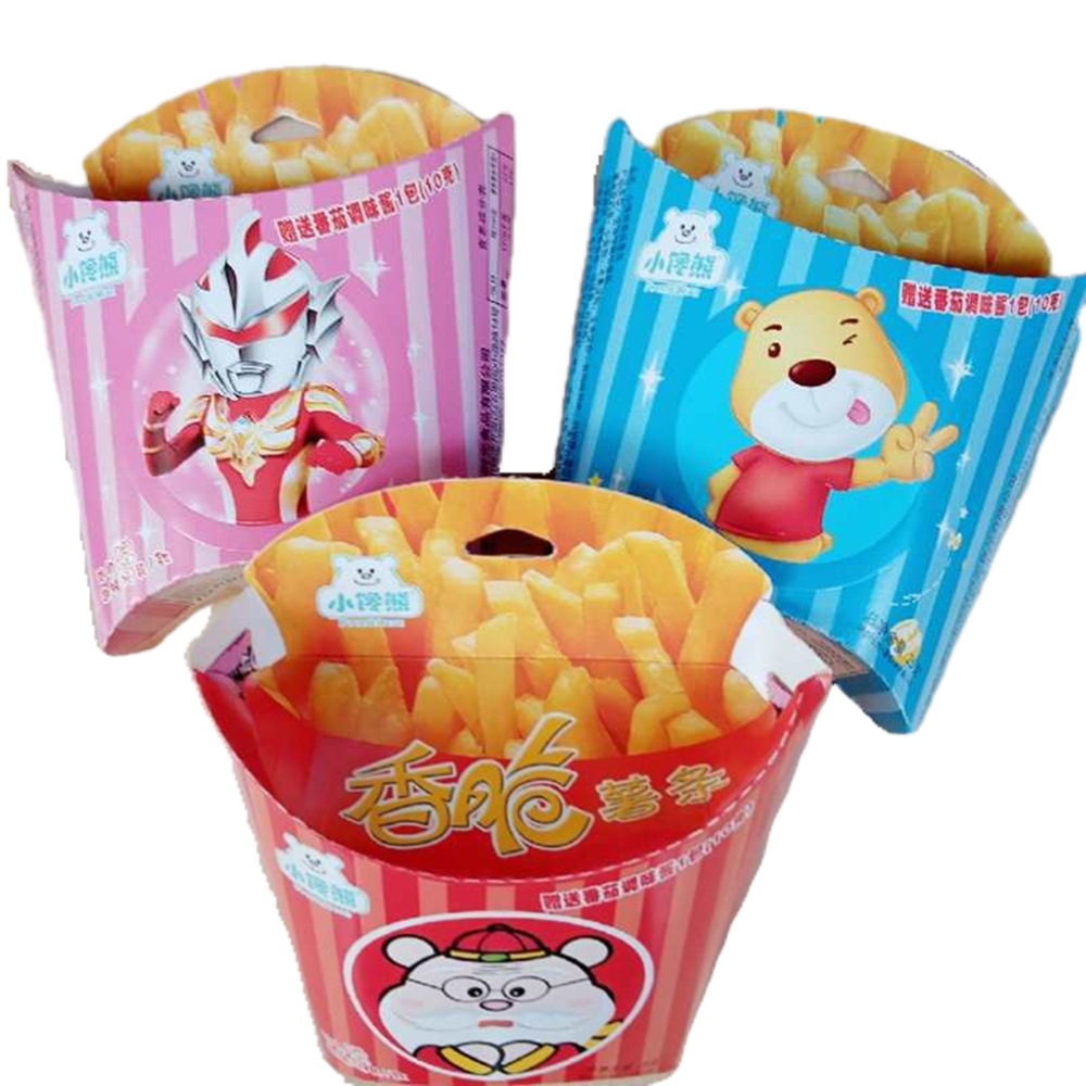 小馋熊香脆薯条25g/盒 零食批发 整箱=36盒 外包装图案不定时更新