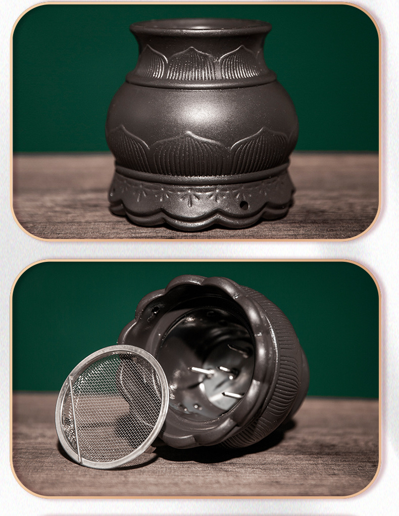 Lotus Bian Stone Fire Dragon Cup 4-Point Moxibustion Massage Gua Sha Jar with 12 Moxa Sticks for Home Body Care in use