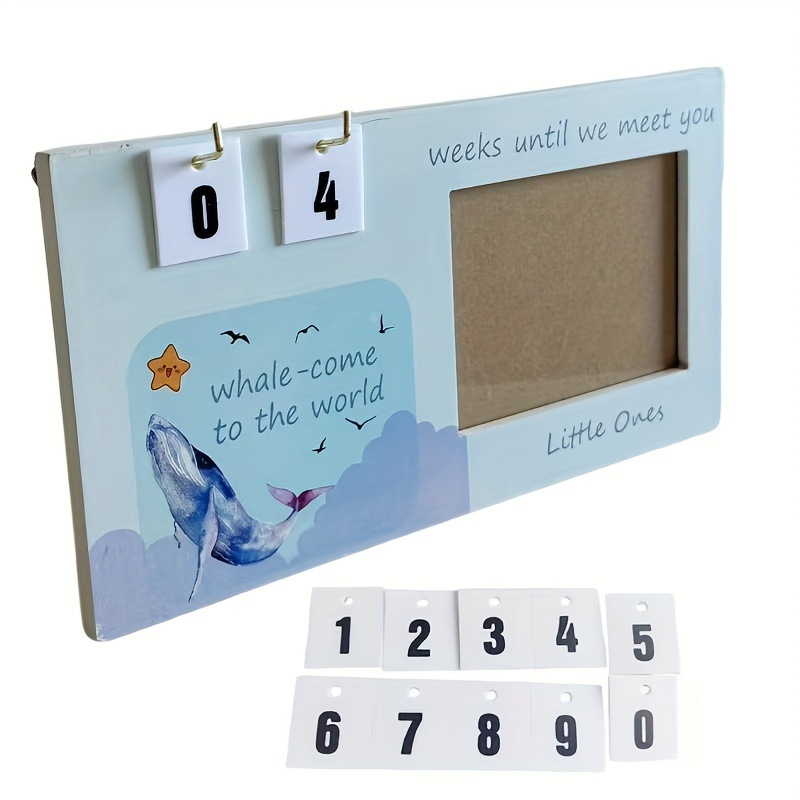 Marco de fotos conmemorativo de ultrasonido B para recién nacidos de venta caliente transfronteriza, marco de fotos conmemorativo