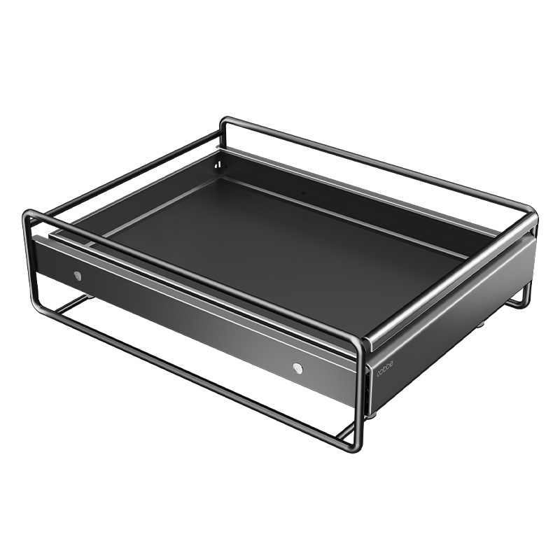 カベキッチン用品物置棚キャビネット内下シンク階層引き出しステンレス引き出し式多機能収納