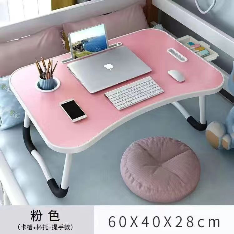 ベッドコンピュータテーブル折りたたみ寮小さなテーブルホームベッドルーム出窓デスク学生寮怠惰な学習テーブル|undefined