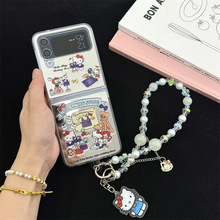 镜面kt适用三星zflip7手机壳ZFLIP6/5/4代日韩女折叠屏保护套3