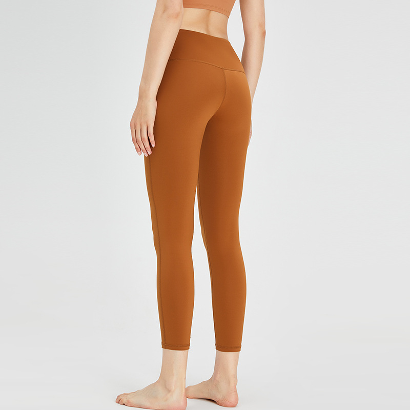 Transfronterizo de otoño e invierno con forro polar engrosado nuevos pantalones de fitness levantamiento de la cadera que forma los pantalones deportivos de las mujeres T-free vergonzoso pantalones de yoga
