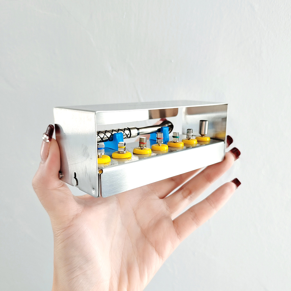 치과 구강 임플란트 뼈 분할 수리 도구 상자 스크루 드라이버 렌치 핸드 머신 토크 세트