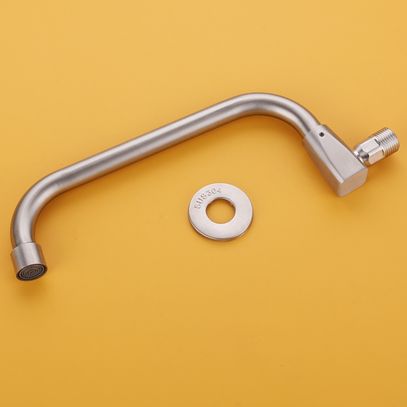 Hotel kitchen stove dedicated faucet 304 stainless steel rotatable swing restaurant chef commercial semi-automatic