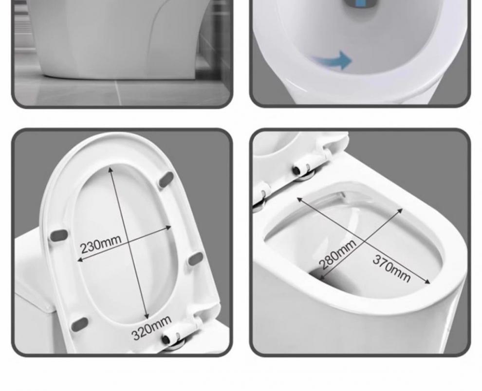 Household large-diameter anti-odor siphonic toilet, ordinary ceramic bathroom seat, essential for hotels undefined