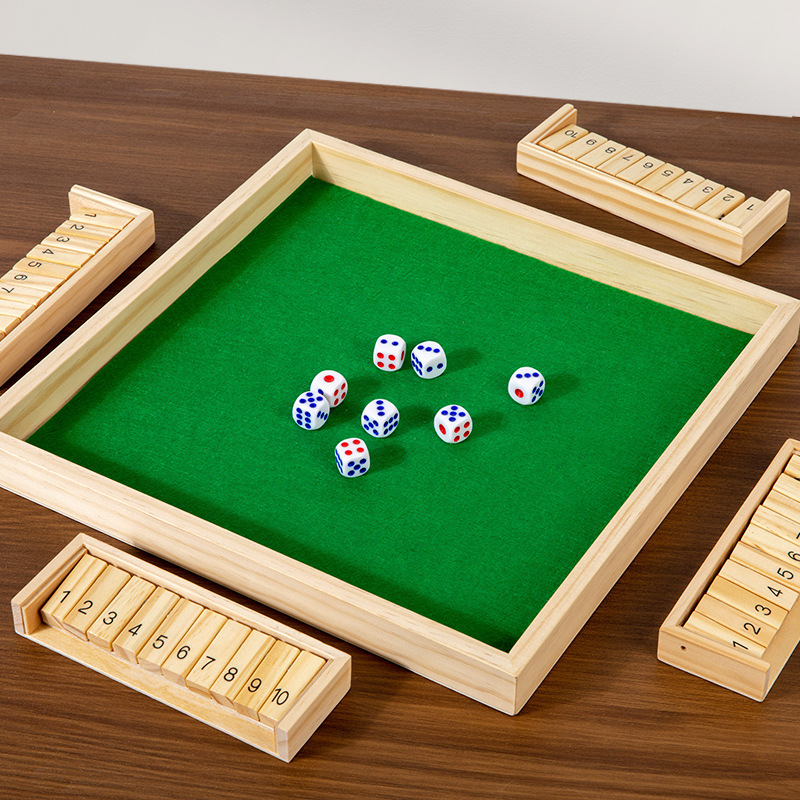 Amazon madera de cuatro lados Flip tablero juego de padres e hijos juego interactivo bar KTV juguete entretenimiento ocio vino orden image 12