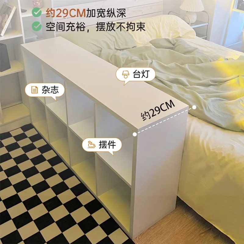 Ins Cabinet Wind Cabinet Calais Plaid Cabinet Cream White Cuadruple Cabinet Estante de piso Estante de escritorio en una pared