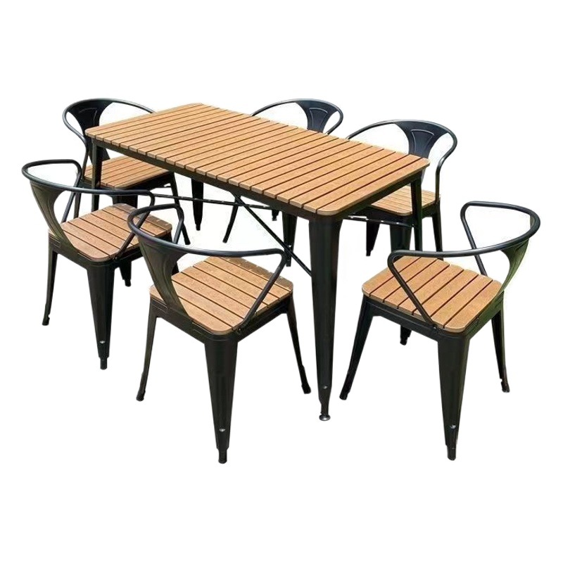 Residencia balcón ocio mesa y silla combinación de patio jardín al aire libre mesa de comedor impermeable al aire libre set de mesa y silla