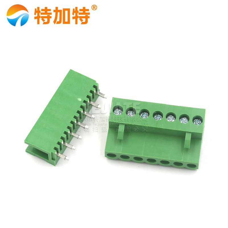 HT3.96MMֱβʽ߶ 7Pinͷ+Ӳ ֱ߶