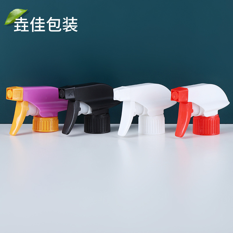 供应28/400彩色日用喷雾器 手扣式塑料喷雾头 园林28/410方枪