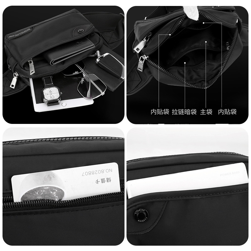 WEPOWER nuevo bolso deportivo, bolso de pecho, bolso de hombro de moda para hombres, mochila casual, mochila pequeña, bolso de cintura para teléfonos móviles