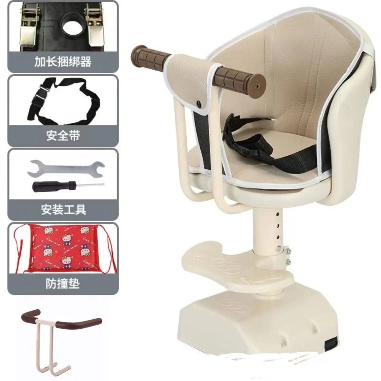 핫셀링 모델 [회전 + 충격흡수 + 높이조절] + 더블핸들 + 시트쿠션