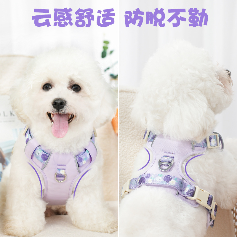 ✅ 犬用リード、調節可能なペットベスト型ハーネス、大型犬、中型犬、小型犬用、防爆、脱走防止、犬の散歩用|undefined