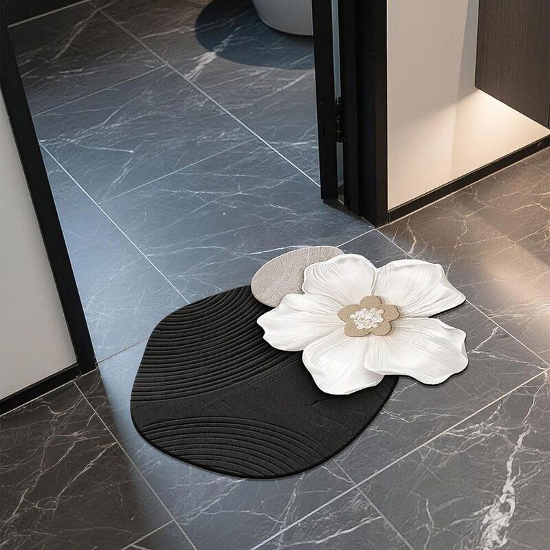 Light Luxury Minimalist Bathroom Floor Mat, Stain-Resistant, Non-Slip Diatomaceous Earth Mat, Water-Absorbent Quick-Dry Foot Mat for Bathroom Light Luxury Minimalist Bathroom Floor Mat, Stain-Resistant, Non-Slip Diatomaceous Earth Mat, Water-Absorbent Quick-Dry Foot Mat for Bathroom