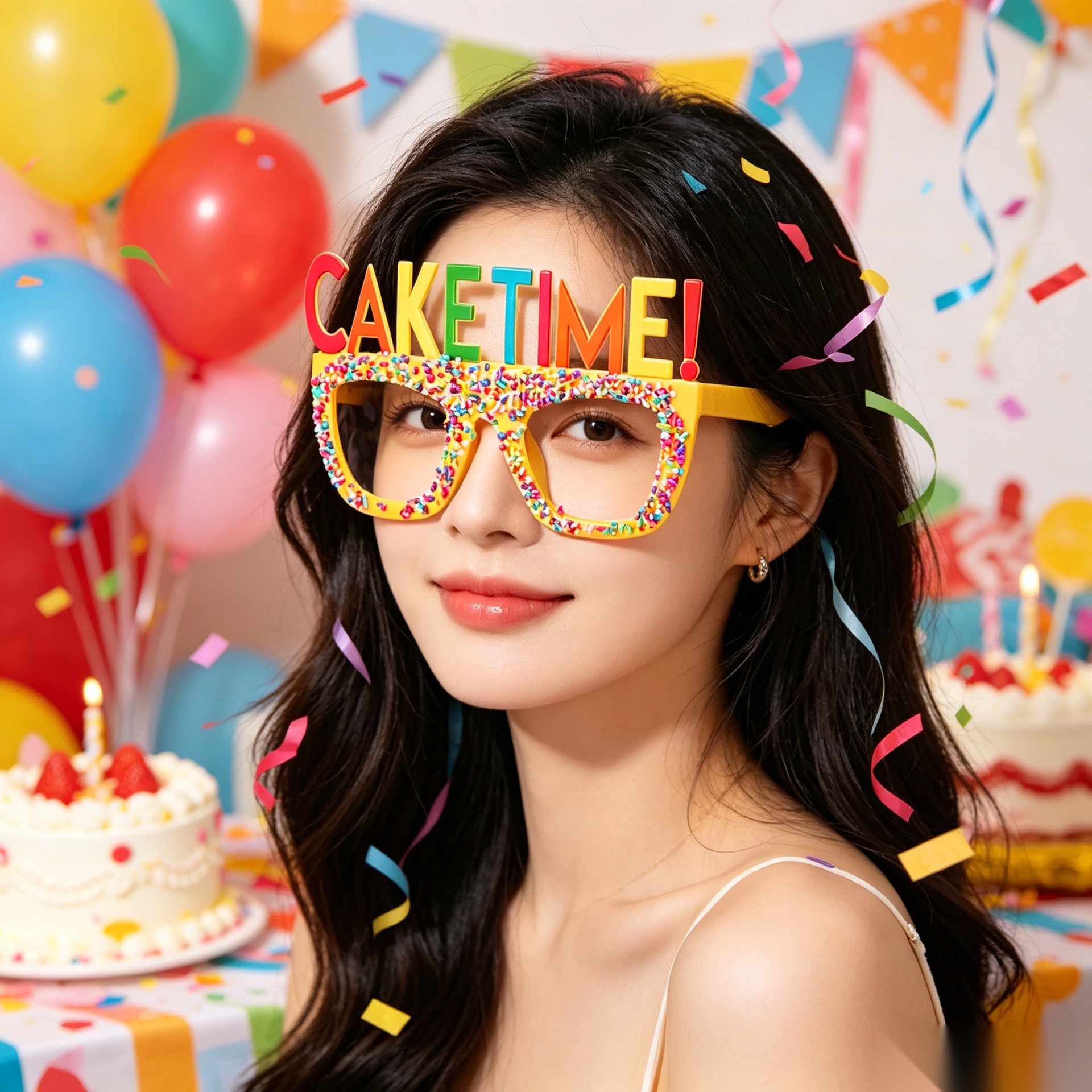 Cumpleaños temático fiesta gafas extrañas feliz cumpleaños pastel vela gafas de diseño de cumpleaños accesorios de fotos